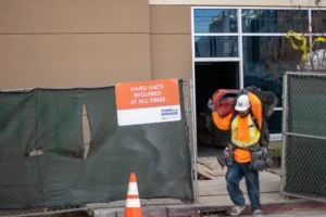 Construction Worker Injured in Crash on Robinson Ave